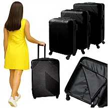 3-in-1 suitcase set - black Trizand 26661
