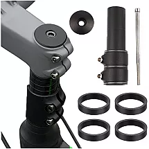 Velosipēda stūres iznesuma pagarinātājs Trizand 25993, 28,6 mm, melns