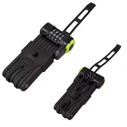 Salokāma velosipēda atslēga ar kodu, TRIZAND 25733, melna