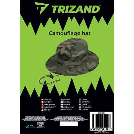 Vīriešu kamuflāžas platmale Trizand 23833, regulējama, 60 cm