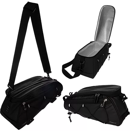 Trizand 25516 velosomu komplekts bagāžniekam, ūdensizturīgs, 16 l, melns
