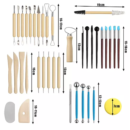 Maaleo 26135 Māla modelēšanas un tēlniecības instrumentu komplekts, 40 gab.