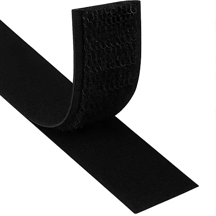 Self-adhesive Velcro black 5m x 2.5cm Ruhhy 24237