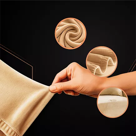 Elastīgs stūra dīvāna pārvalks Ruhhy 26031, 145-185 cm, bēšs