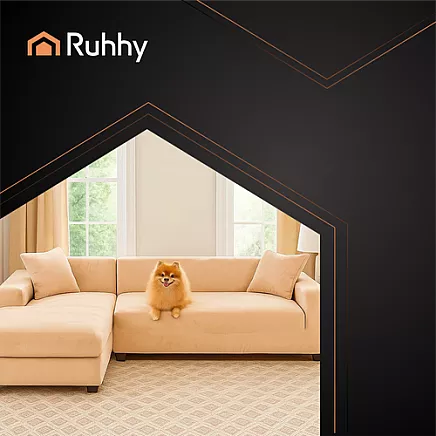 Ruhhy 26184 beige sofa cover 190-230cm