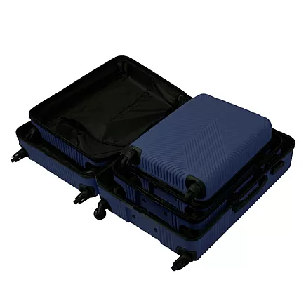 3-in-1 suitcase set - navy blue Trizand 26664