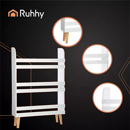 Bērnu plaukts rotaļlietām un grāmatām Ruhhy 26440, balts