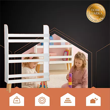 Bērnu plaukts rotaļlietām un grāmatām Ruhhy 26440, balts