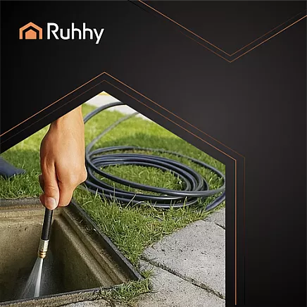 Pipe cleaning hose with adapter 20m Ruhhy 26133