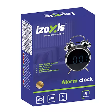 Digital clock - alarm clock Izoxis 26337