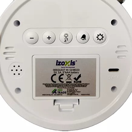 Digital clock - alarm clock Izoxis 26337