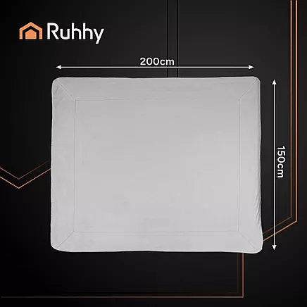 Double-sided blanket 150x200cm light gray Ruhhy 26293