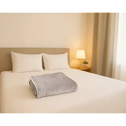 Double-sided blanket 150x200cm light gray Ruhhy 26293