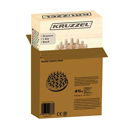 Memory chess - wooden Kruzzel 26251