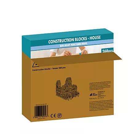 Construction blocks - house 268 pieces Kruzzel 26452