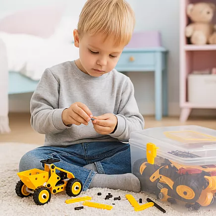 Konstruktors bērniem ISO TRADE Transportlīdzekļi, 100 detaļas