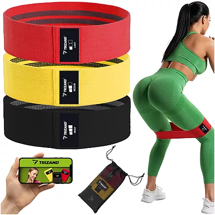 Auduma pretestības gumijas komplekts 3 gab. sēžai un kājām Trizand 25878