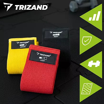 Auduma pretestības gumijas komplekts 3 gab. sēžai un kājām Trizand 25878