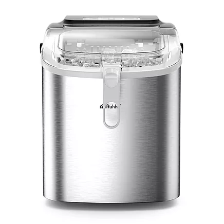 Ice cube maker 1.2l silver + Ruhhy scoop
