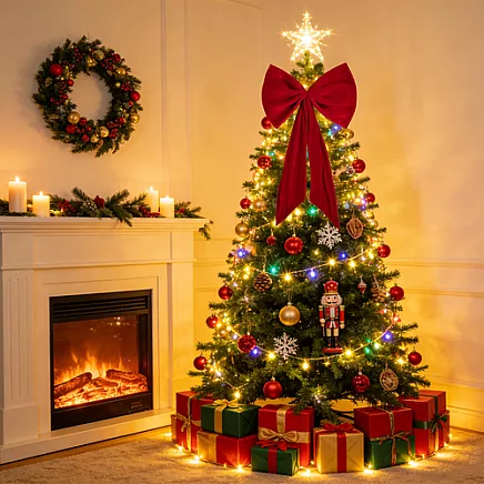 Decorative Christmas bow 50x90cm Glimz