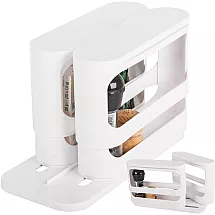 Rotējošs virtuves organizators garšvielām, 14×31×28 cm, balts