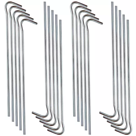 Tent piles holidays anchor pins steel 18cm 20pcs hook & loop pegs