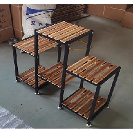 Koka Puķu Plaukts Statīvs, 4 Līmeņu