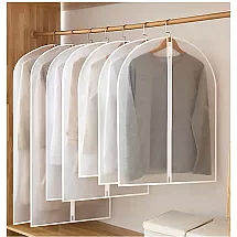 Liels 60x100 cm drēbju pārvalks uzvalkiem, kleitām un mēteļiem ar rāvējslēdzēju