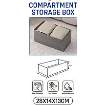 Apakšveļas organizators krūšturiem un zeķēm atvilktnei, pelēks