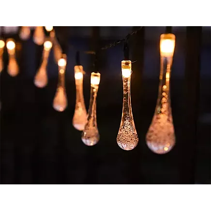 Solar lights garden icicle garland terrace balcony 20 led