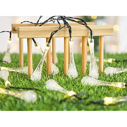 Solar lights garden icicle garland terrace balcony 100 led