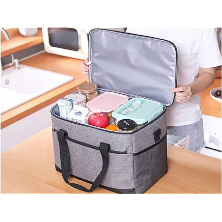Thermal bag lunch box picnic food for the beach for drinking fridge 16l