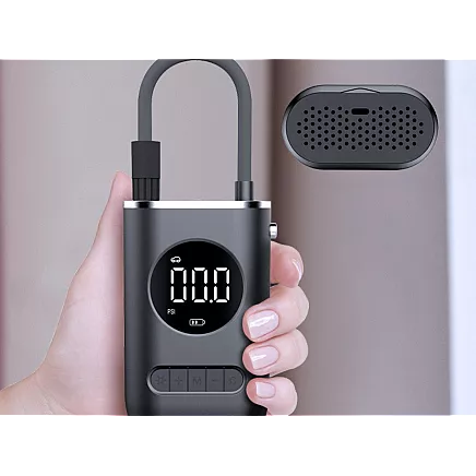 Akumulatora gaisa kompresors auto, velo riepām 10 bar ar LCD