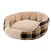 Suņu gulta mīksta pūkaina ērta maza vidēja izmēra suns