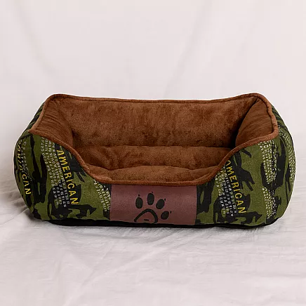 PET BED CAMOUFLAGE L GREEN (25)