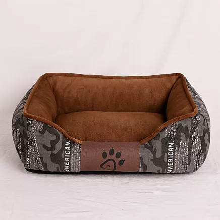 PET BED CAMOUFLAGE L GREY (25)