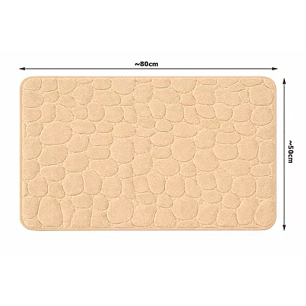 SOFT, ABSORBENT, NON-SLIP BATHROOM MAT, LARGE 80X50, FOR THE SHOWER