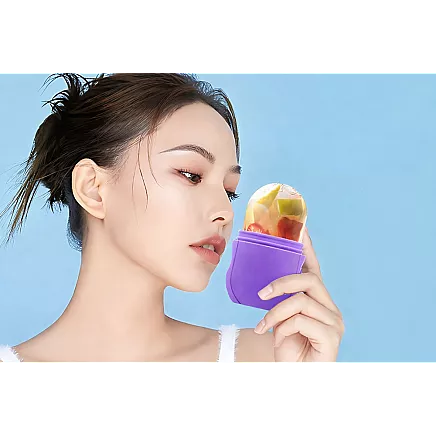 ЛЕДОВОЙ МАССАЖЕР ICE ROLLER ДЛЯ ЛИЦА СИЛИКОНОВЫЙ УСПОКАИВАЮЩИЙ СГЛАЖИВАЮЩИЙ