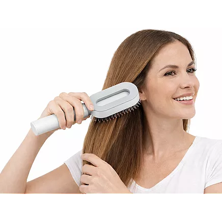 ANTI-STATIC TRAVEL HAIR BRUSH FOR SMOOTHING AND DETANGLING