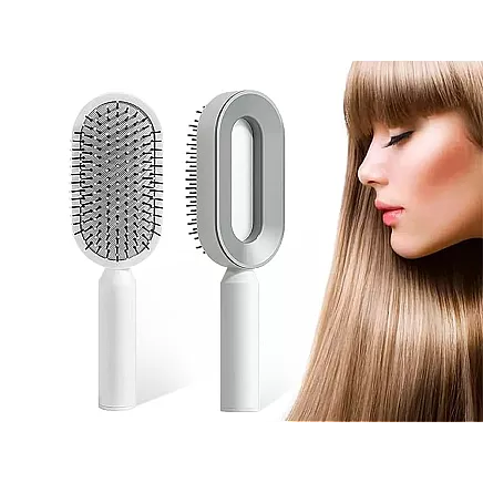 ANTI-STATIC TRAVEL HAIR BRUSH FOR SMOOTHING AND DETANGLING