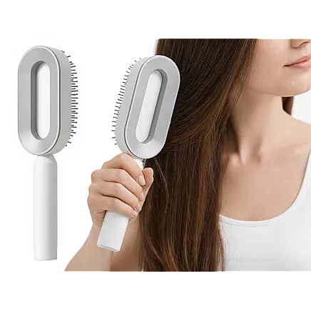 ANTI-STATIC TRAVEL HAIR BRUSH FOR SMOOTHING AND DETANGLING