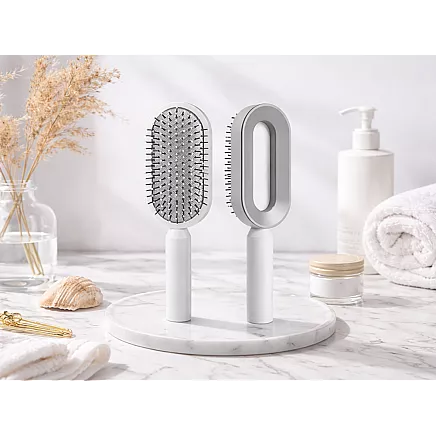 ANTI-STATIC TRAVEL HAIR BRUSH FOR SMOOTHING AND DETANGLING