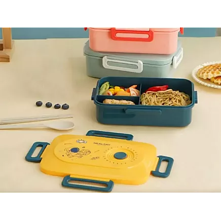 Ланч-бокс для завтраки контейнер для завтраки обед с перестенками столовые приборы