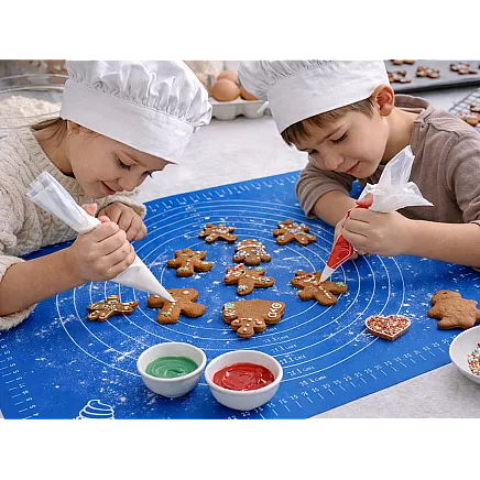 Siikonowa 50x40 silicone baking mat, non-slip, rollable