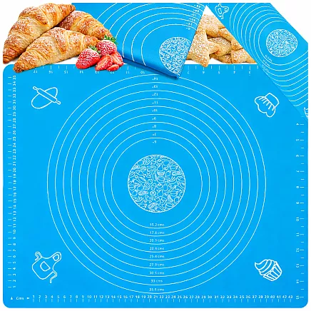 Siikonowa 50x40 silicone baking mat, non-slip, rollable