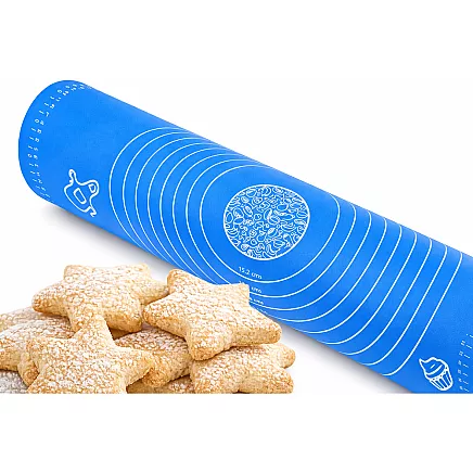 Siikonowa 50x40 silicone baking mat, non-slip, rollable