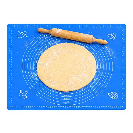 Siikonowa 50x40 silicone baking mat, non-slip, rollable