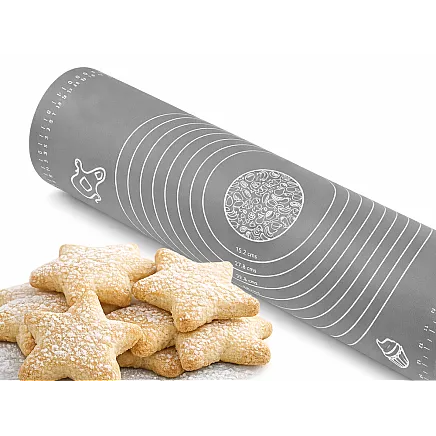 Siikonowa 50x40 silicone baking mat, non-slip, rollable