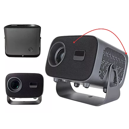 Video projektors a10 4k android tv 13.0 wifi bluetooth lcd full hd 360°