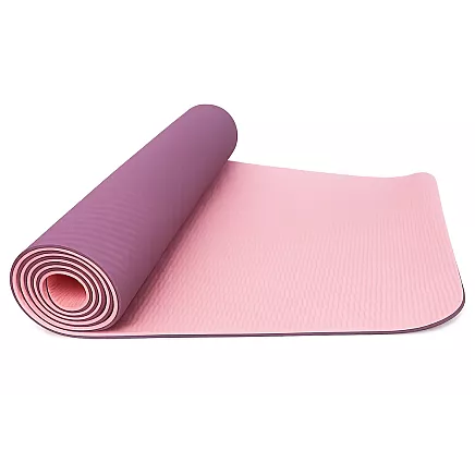 Yoga, pilates, fitness and gymnastics exercise mat with handle – 183cm